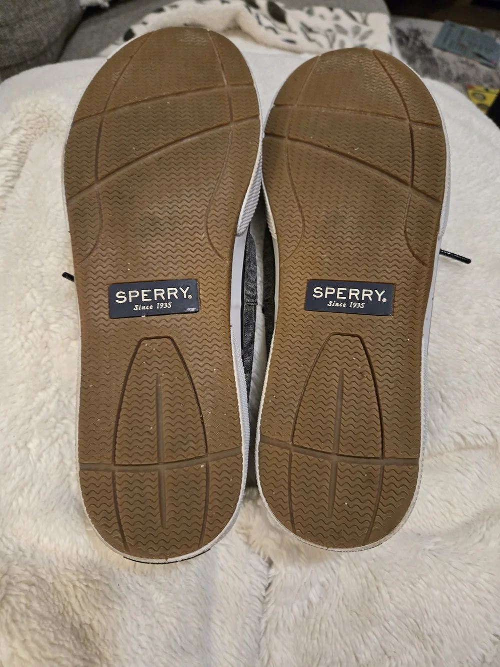 Sperry Men's Grey Canvas Boat Shoes - Classic Lace-Up